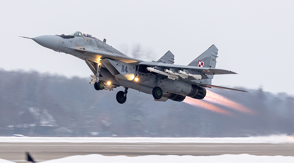 Polska przenosi wszystkie swoje MiG-29 Fulcrum do bazy lotniczej Malborg