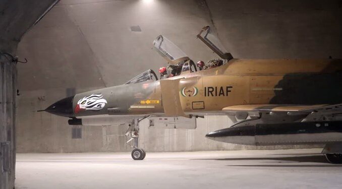 Iran Unveils Underground Air Base For Its F-4 Phantom II fighter