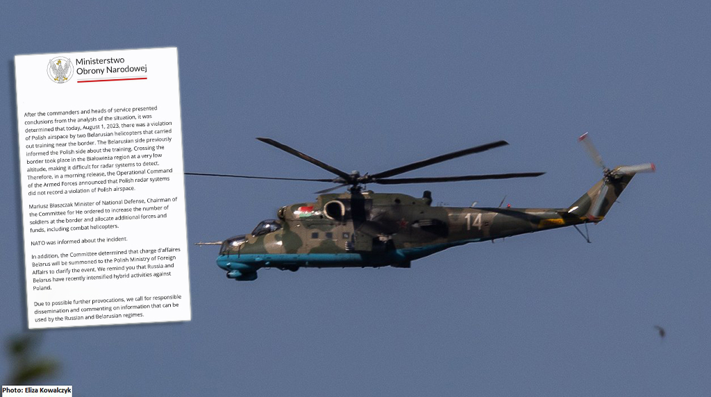 Two Belarusian Helicopters Have Violated The Polish Airspace