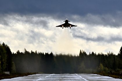 Typhoon road landing