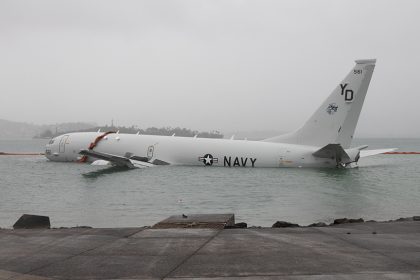 P-8A into water