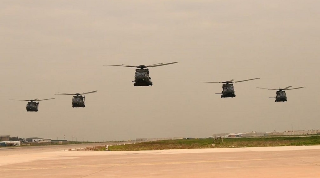 Gli elicotteri italiani NH-90 hanno raggiunto le 5.000 ore di volo in Iraq