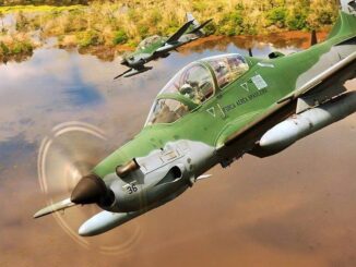 Brazilian A-29 Super Tucanos Intercept Drug Planes