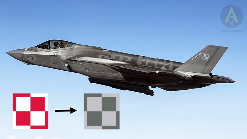 F-35 Polish Air Force checkerboard