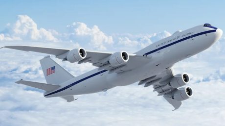 SNC Receives Second Boeing 747-8 for SAOC Conversion as Aircraft Gets E-4C Designation