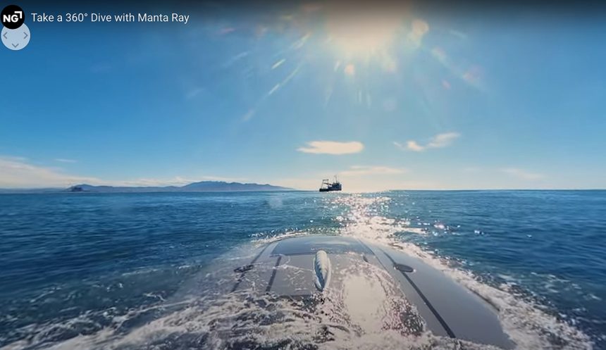 Northrop Grumman Releases First 360° Video Of Giant Manta Ray ...