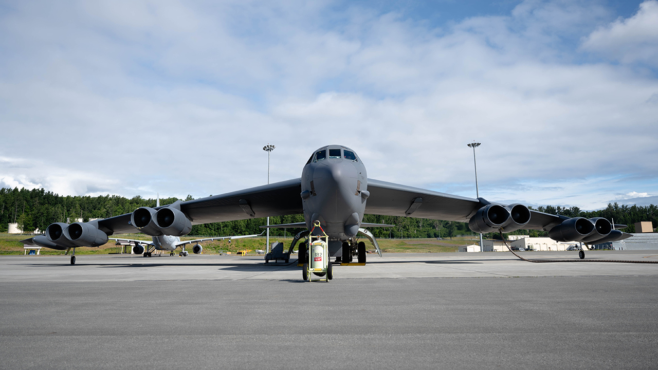 Two B-52 Stratofortress Bombers Take Part In Arctic Defender 24 In Alaska