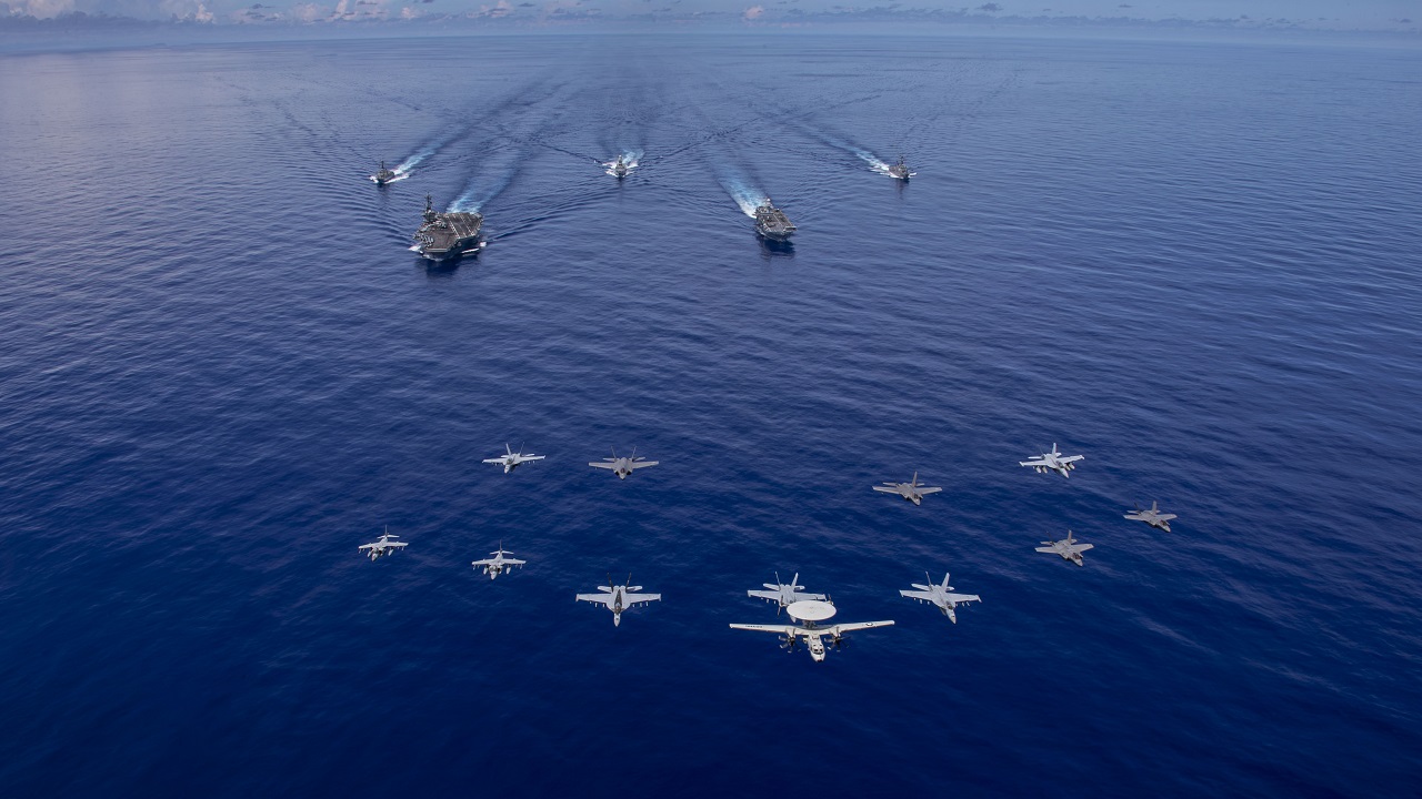 U.S. and Italian Navies Conduct First Multi-Large Deck Event in the Indo-Pacific