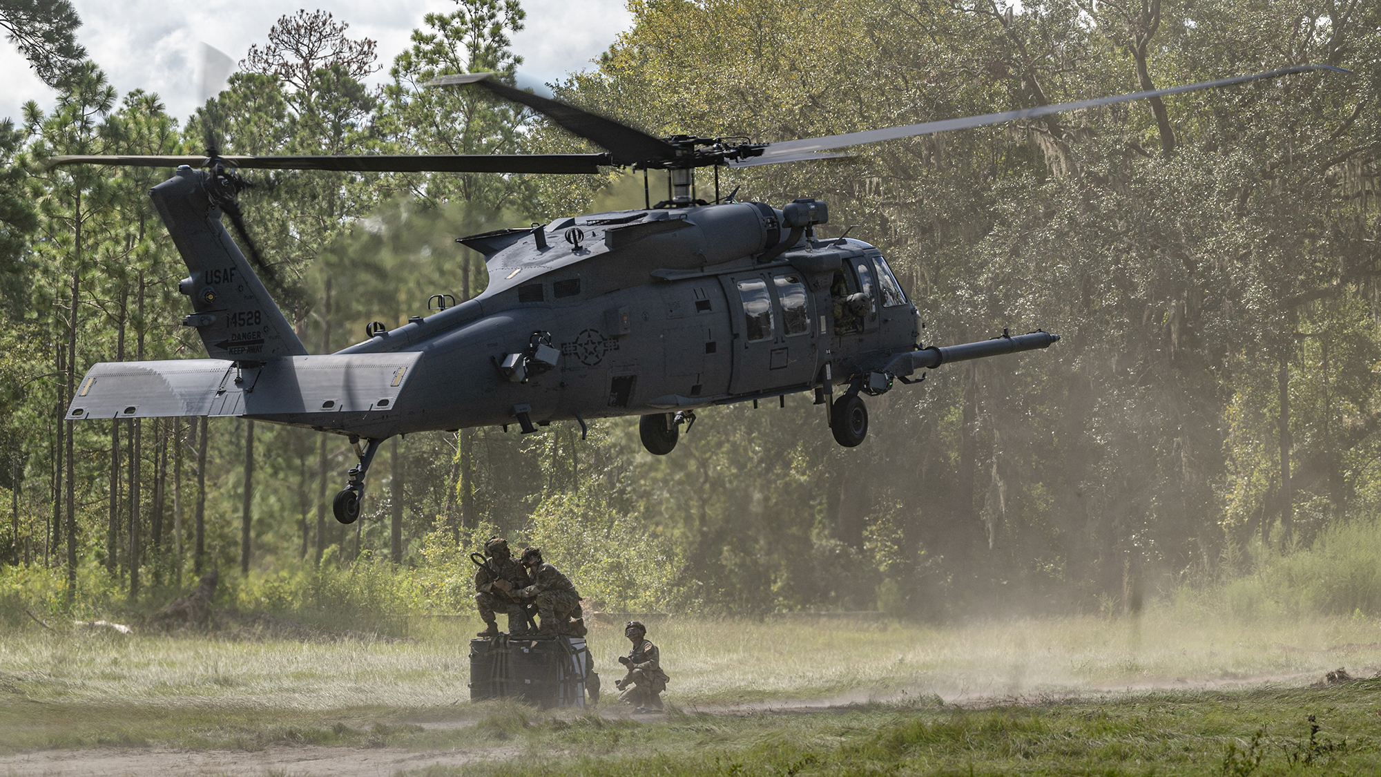 First Ever Sling Load Training with the HH-60W Jolly Green II at Moody Air Force Base