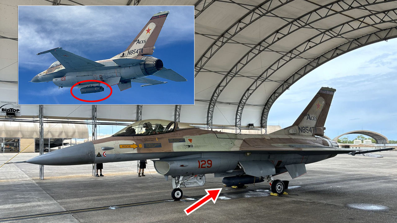 Infrared Search And Track Pod Integrated Onto Top Aces’ F-16 Advanced Aggressor Fighter