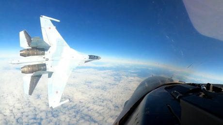 Video Released of Russian Su-35’s Unprofessional and Unsafe Maneuver During F-16 Intercept off Alaska