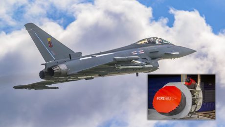 RAF Eurofighter Typhoon Flies with Leonardo’s ECRS Mk.2 Radar For The First Time