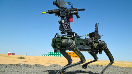 Robot Dogs, UGVs and Apaches Downing Drones with Hellfires at the US-Saudi Counter-UAS Exercise