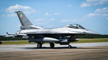 F-16 from 85th Squadron Completes First Flight with Integrated Viper Electronic Warfare Suite