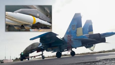 Ukraine’s Su-27 Shown with GBU-39 Small Diameter Bombs for the First Time