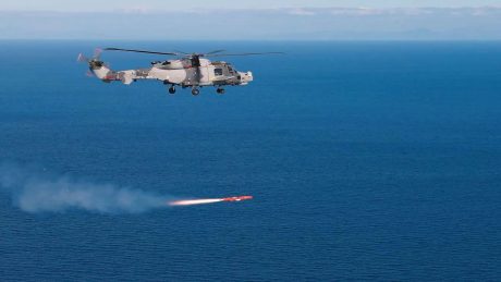 Royal Navy Wildcat Test-fires Sea Venom Anti-Ship Missile