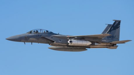 F-15D Eagle Spotted with Unusual Infrared Measurement Pod