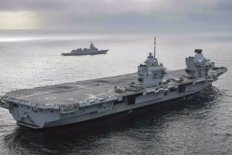 HMS Queen Elizabeth drone