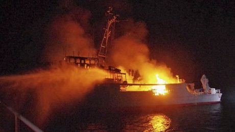 One Sailor Missing as Japanese Minesweeper Catches Fire and Capsizes