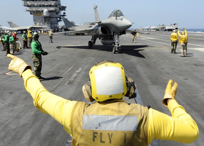 French Rafale ready for a catapult