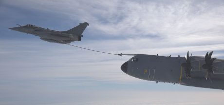 French Rafale Refuels A400M Cargo in Unconventional Buddy Refueling