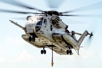 CH-53E emergency landing