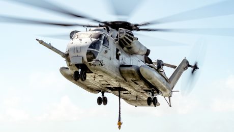 USMC CH-53E Burns at Camp Pendleton After Conducting Emergency Landing