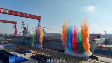 China Launches ‘40,000 Ton’ Catapult-Equipped Amphibious Assault Ship Sichuan in a Bid to Rival the U.S.