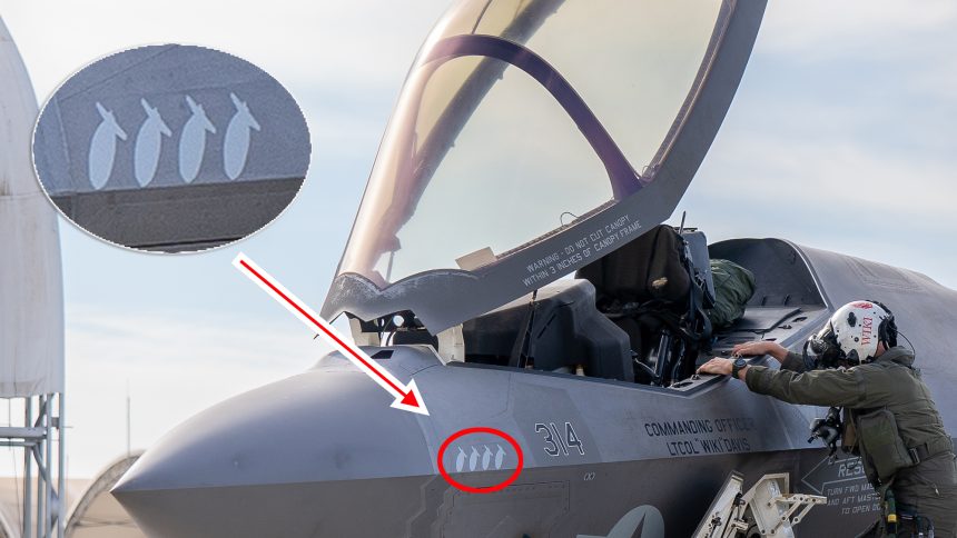 VMFA-314 bomb markings