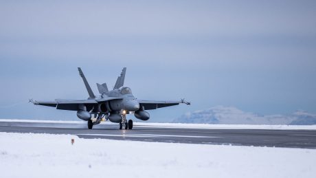 Finnish F/A-18 Hornets Arrive at Keflavik for First Icelandic Air Policing Deployment