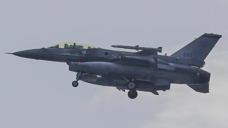 RSAF F-16D+ Seen with Python-5 Missile for the First Time