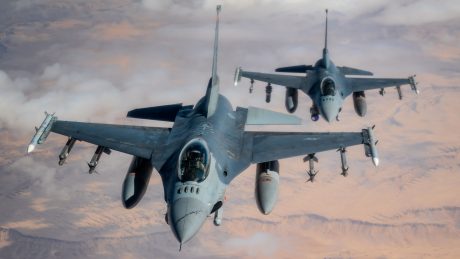 U.S. F-16 Fighters Shot Down Drones with Laser-Guided Rockets in Combat