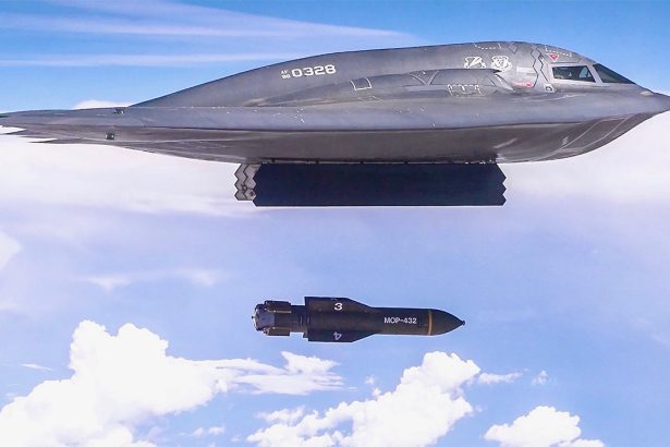 B-2 Using GBU-57 Yemen