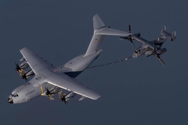 A400M Refuels CV-22