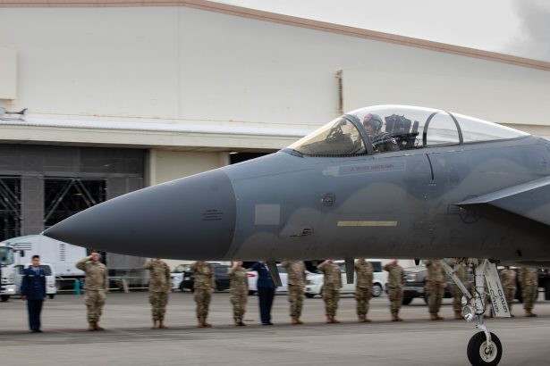 Last F-15C flight Kadena
