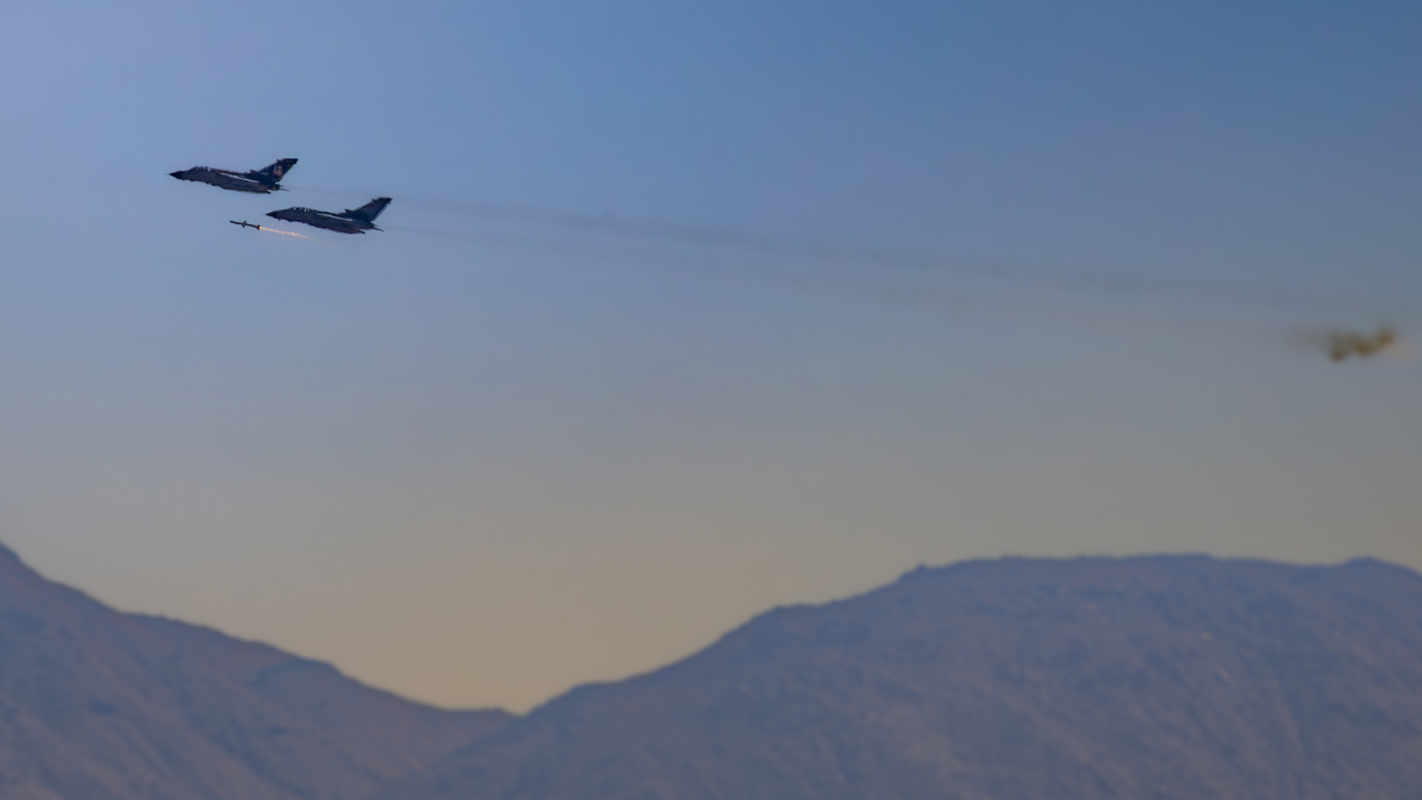 Photographers Capture Stunning Images of German Tornado Firing AARGM Missile Over China Lake Ranges