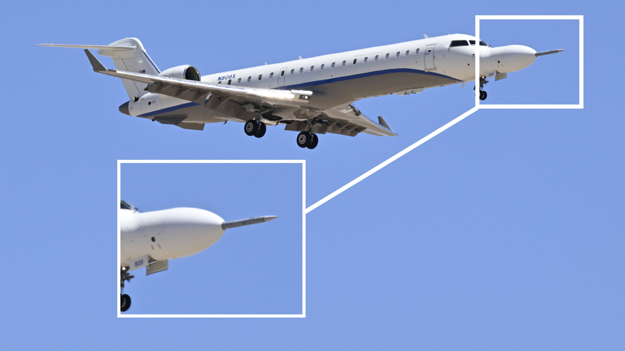 Northrop Grumman CRJ700 Testbed Seen Sporting New Missile Nose