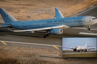 RAF reinforces Akrotiri HMS Prince of Wales transit