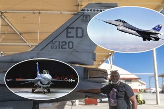 Edwards 3rd ever F16C Retired