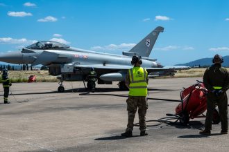 Italian Typhoons Hot Refueling