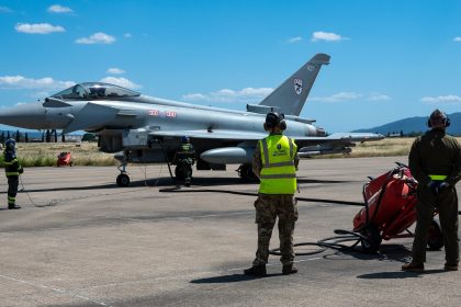Italian Typhoons Hot Refueling