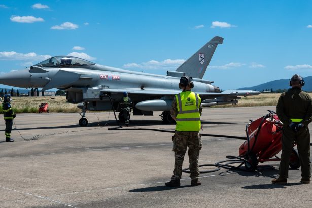 Italian Typhoons Hot Refueling