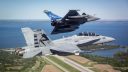 Rafale refuels F/A-18