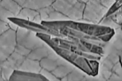 Iranian F-14 destroyed