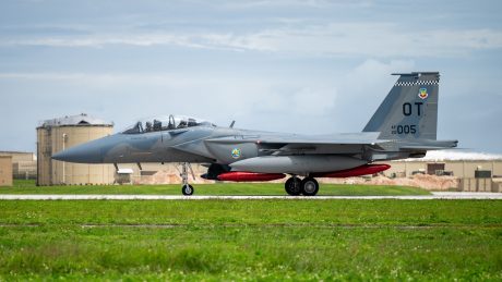 F-15EXs Arrive at Kadena Air Base for Familiarization Training