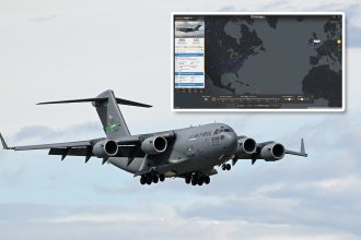 RAF Lakenheath C-17 flight