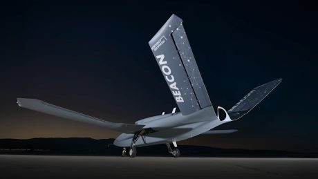Northrop Grumman’s Beacon Testbed Seen Outside Hangar for the First Time