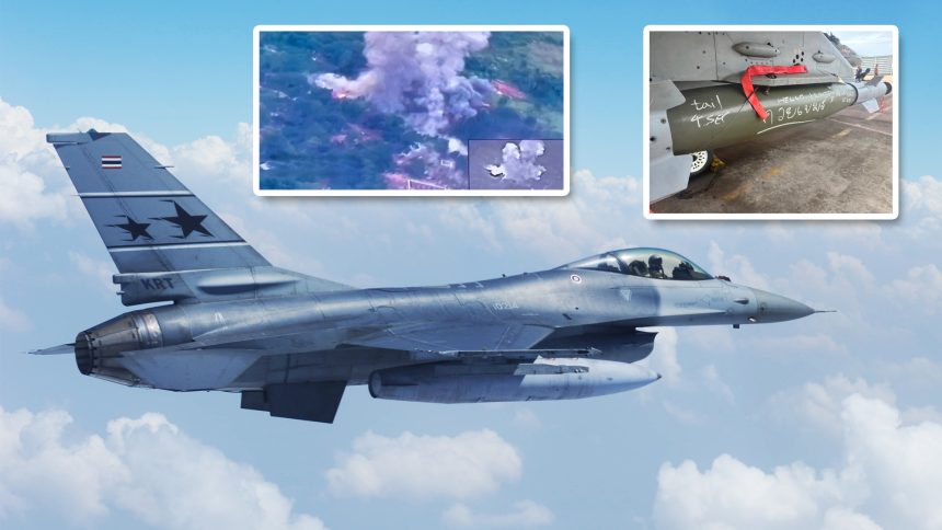 Thai F-16 Strike Cambodia