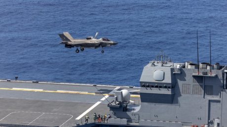 British and U.S. F-35Bs Land on Japan’s JS Kaga