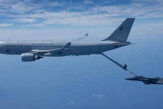 RAAF KC-30A Refuels USAF F-15EX F-15E